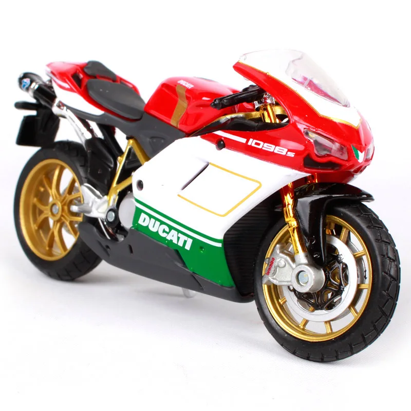 Maisto 1/18 1:18 Масштаб Ducati Monster 1200s Мотоциклы мотоциклы литье под давлением дисплей модели подарок на день рождения игрушки для мальчиков - Цвет: Ducati 1098S