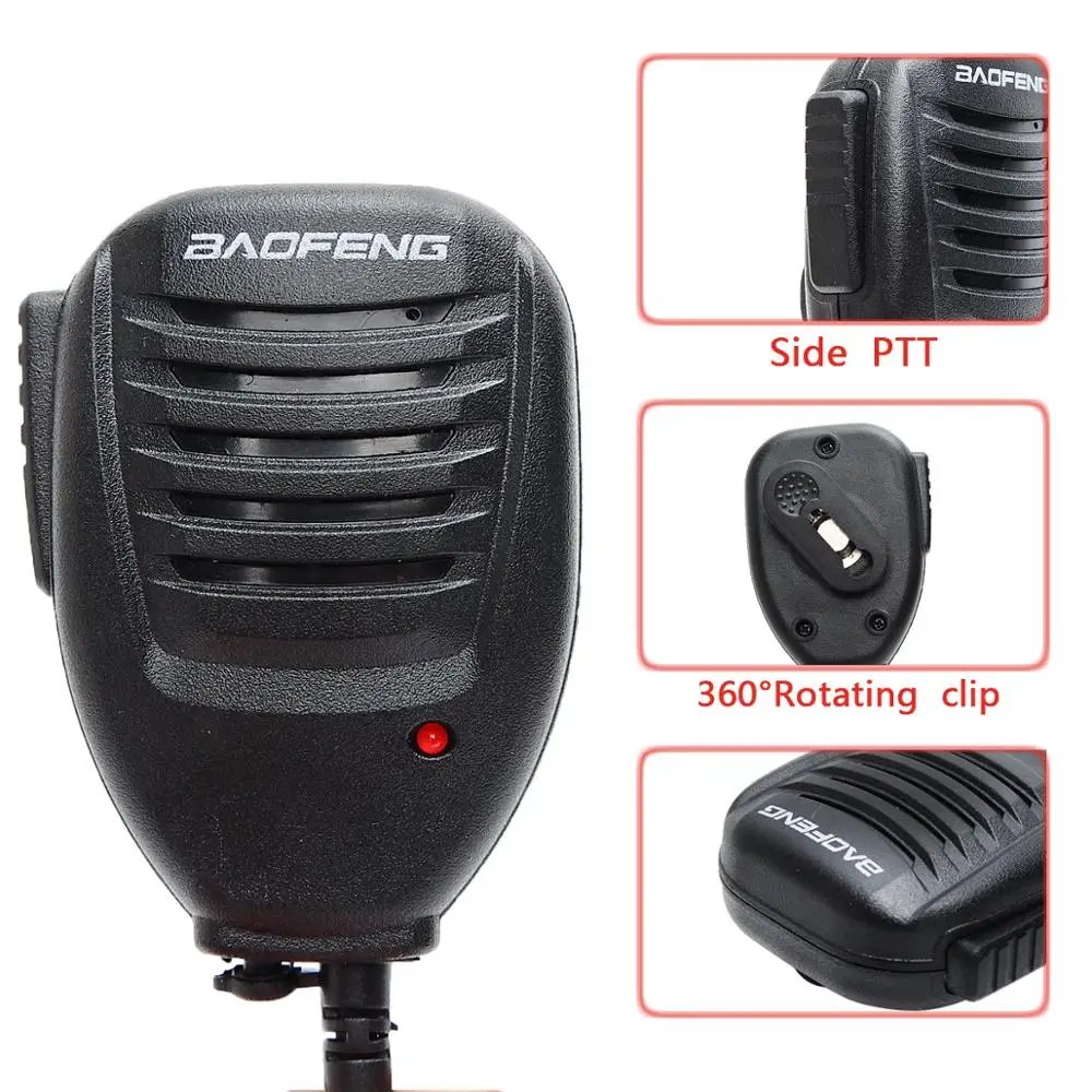 2 шт. Baofeng ручной микрофон Динамик микрофон для Baofeng UV-5R BF-888S UV-S9 GT-3 UV-82 плюс двухстороннее радио иди и болтай Walkie Talkie “иди и УФ 5R