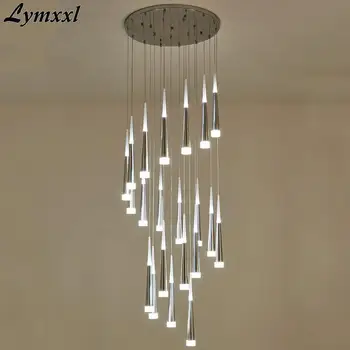 

Meteor shower chandelier North American Style chandelier AC85-265V for Large Staircase Pendant Hanging Light Fixture for Hotel
