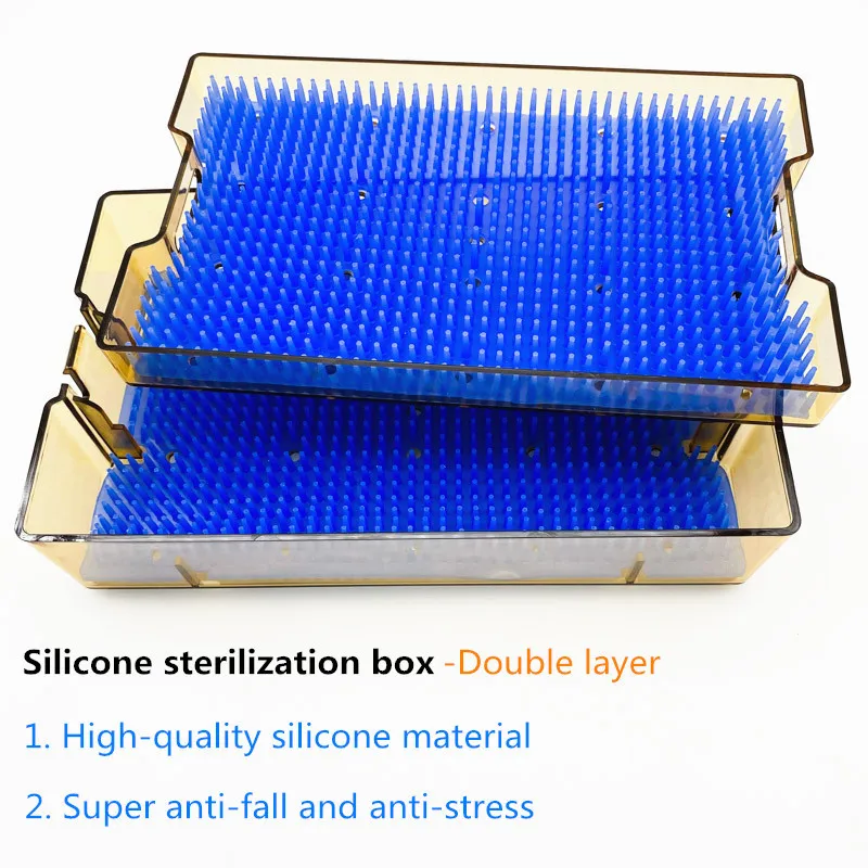 

Sterilization Box High Temperature Silicone Double Layer Sterilization Tray Box Disinfection Box