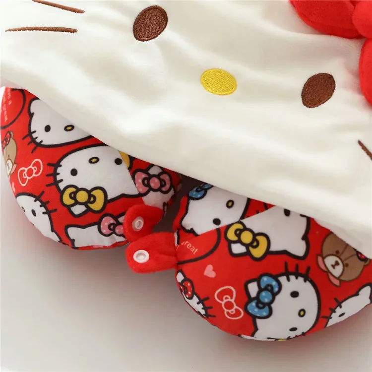 Милая плюшевая игрушка мультяшная Мелодия Cinnamoroll со шляпой стерео u-образная Подушка Мягкая набивная подушка для шеи подарок на день рождения Рождество#3578