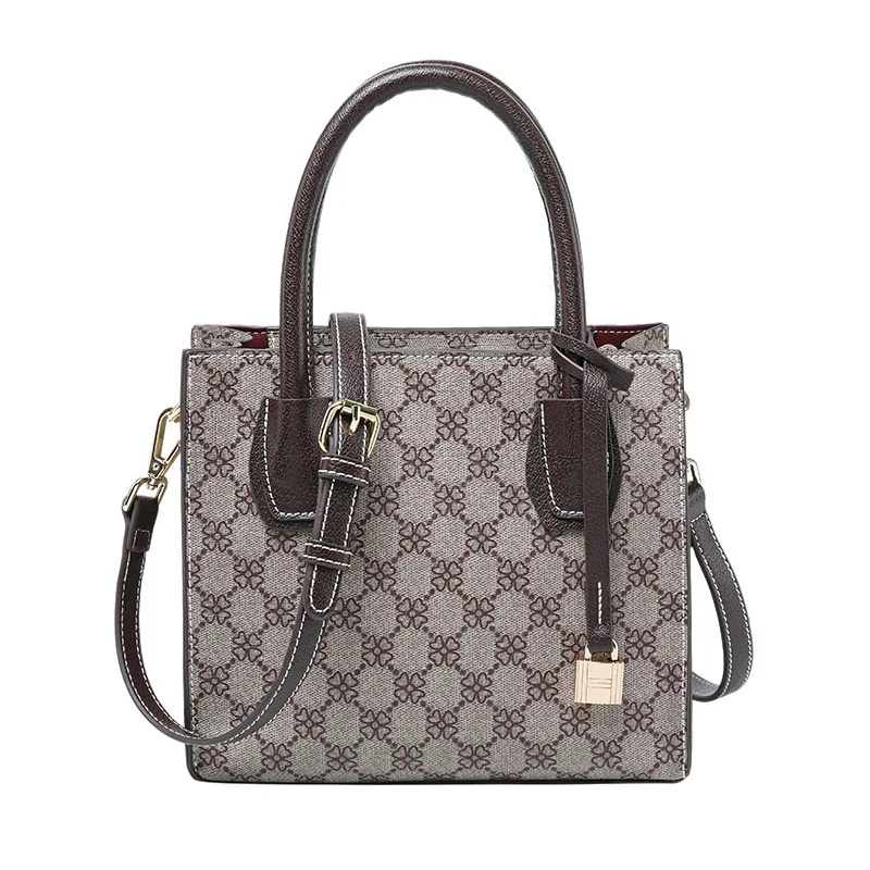

Women Flap Bag Crossbody Bags Lady Handbag Old Color Vintage Printing Pvc Solid Famous Designer Top-handle Female Shoulder Versatile High Quality