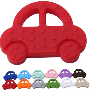 

Free DIY Multicolor Silicone Car Teether Baby Shower Chewing Pendant Nursing Teething Pacifier Baby Care Dental Care