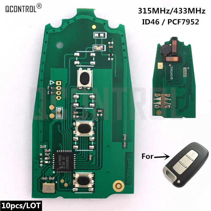 

QCONTROL Car Remote Control Smart Key Circuit Board For KIA Soul Sportage Sorento Mohave K2 K5 Rio Optima Forte Cerato