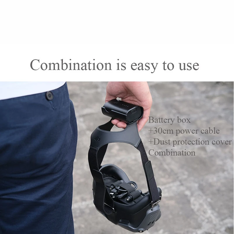 30cm Charging Cable Battery Case Storage Dust Pad Set For DJI FPV Combo Goggles V2 Glasses Charging Cables Drone Accessories New