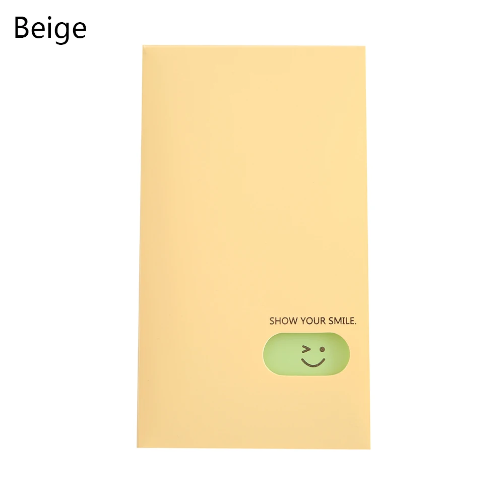Beige Креативный портативный альбом для карт с 120 карманами BTS/EXO/GOT7, многофункциональная Фотокарта, держатель для удостоверения личности, милый буклет с улыбкой - Цвет: Beige