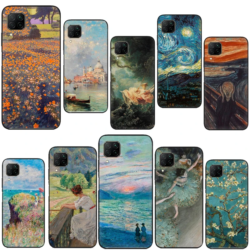 Custodia Artistica Famosa Per Pittura Iconica Per Huawei P60 P40 P20 P30 Pro Nova 5T 9 P Smart Honor X8 X9A 50 70 Magic 5 Lite Cover