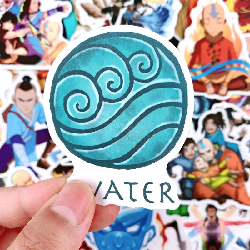 50 шт./упак. аниме Аватар: последние наклейки Airbender разные для мотоциклов