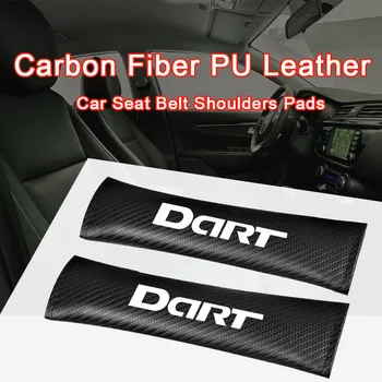 

2PCS Car Sefety Seat Belt Cover For Dodge DART Car Seatbelt Shoulder Pads Protection Padding Auto Accessories Intrerior