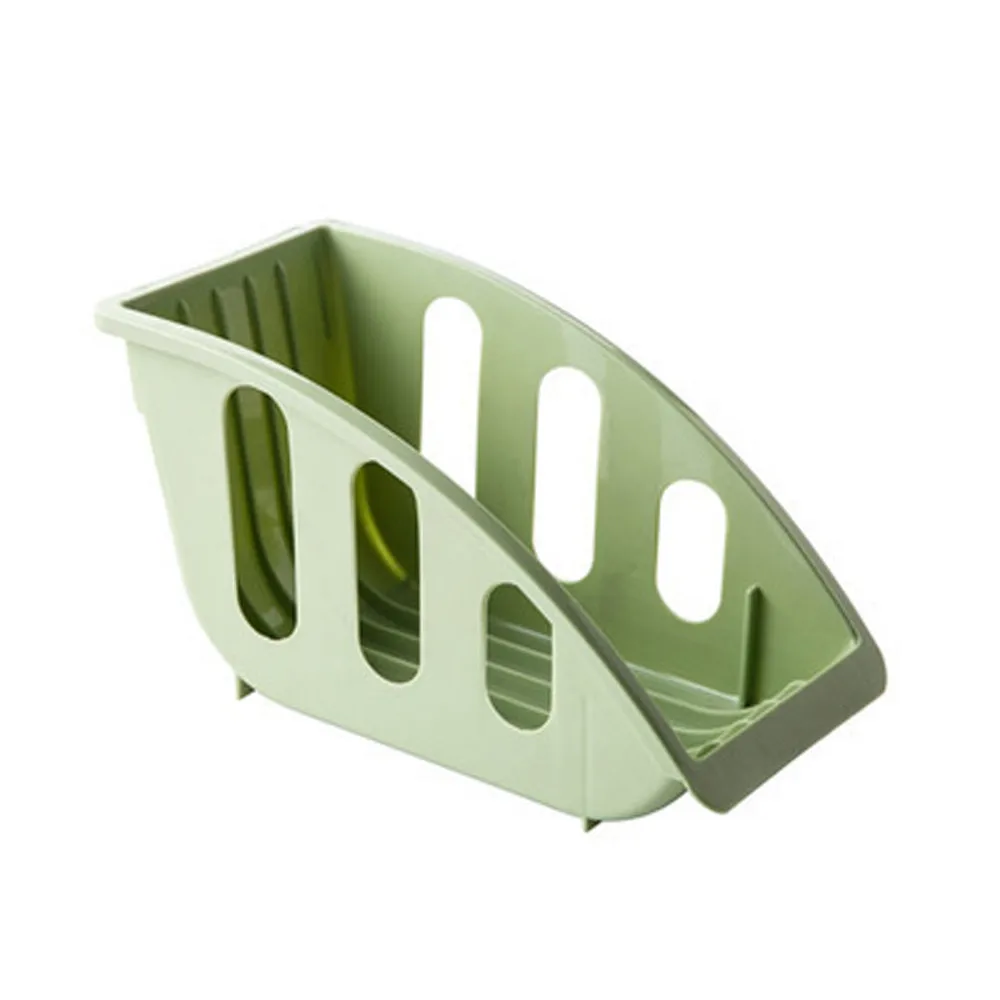 Милый карамельный цвет, одинарная сливная тарелка, кухонный стеллаж, держатель для ложки, полка, полка, чаша, посуда, шкаф, кухонный органайзер, сушилка для посуды L* 5 - Цвет: Зеленый