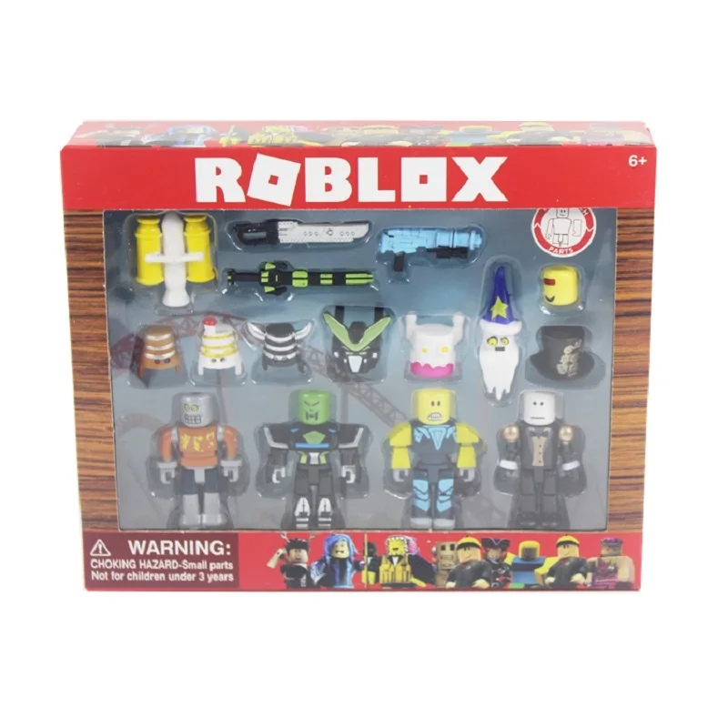 ROBLOX Фигурки 7 см ПВХ люкс куклы игрушки Аниме модели Фигурки для мальчиков и девочек Коллекция Рождественские подарки для детей 4,6, 8 шт - Цвет: with box