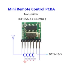 QIACHIP RF 433 Mhz 1527 обучающий код беспроводной пульт дистанционного управления передатчик Модуль и 433,92 Mhz DC 12V 24V мини приемник DIY комплект