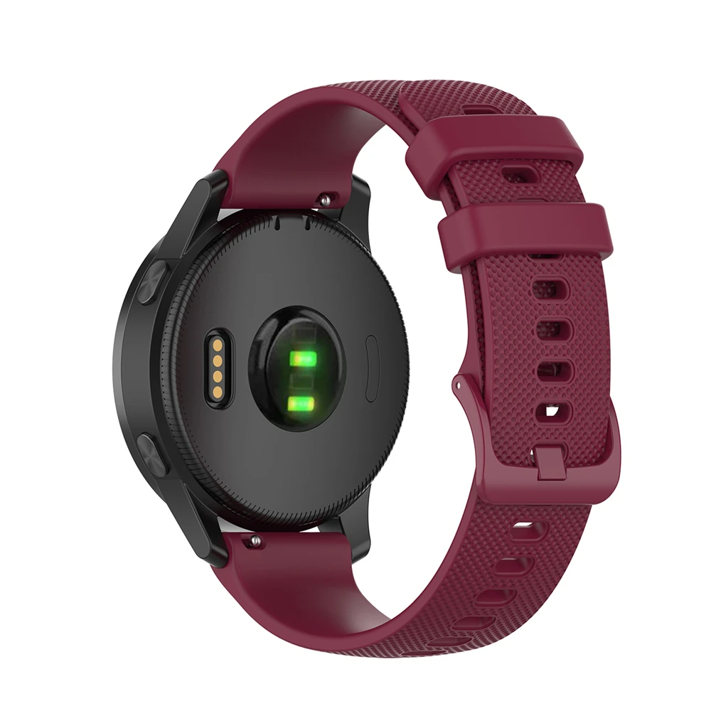 22 мм сменный ремешок для часов Ремешок для Garmin Vivoactive 4 Смарт-часы с маленьким клетчатым спортивным браслетом быстросъемный браслет на запястье