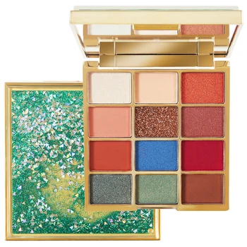 

12 color matte pearlescent eyeshadow palette quicksand eyeshadow makeup box small batch custom private label