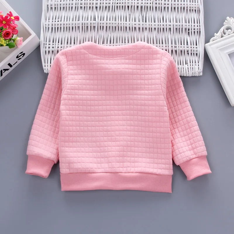 Baby girl clothes spring and autumn cotton thick warm set casual cartoon cute rabbit set baby long-sleeved baby girl two-piece Baby Clothing Set cheap