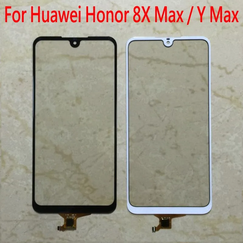DHL, 50 шт., для Y Max, сенсорный экран, для huawei Honor 8x Max, для телефона, ЖК-дисплей, внешнее стекло, объектив, сенсорный экран, дигитайзер, сенсор, замена