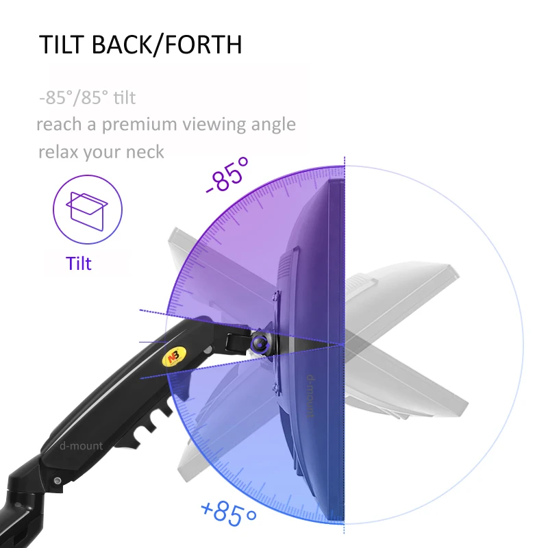 Nb F160 1"-27" полный motion air пресс для двух мониторов настольная подставка двойные рычаги 360 Поворот USB3.0 отображение на экране компьютера держатель большой база