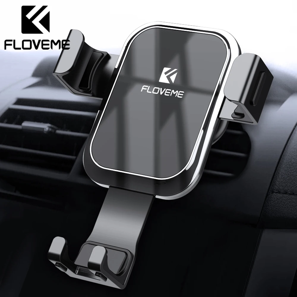 FLOVEME Gravity Автомобильный держатель для телефона iPhone держатель для телефона в Автомобиле вентиляционное крепление мобильного телефона Автомобильный держатель Подставка для samsung S9