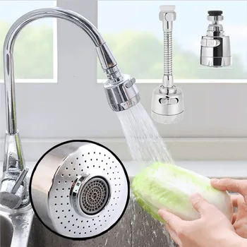 

Water Saving Tap Aerator Diffuser 360 Rotate Swivel Faucet Nozzle Filter Adapter