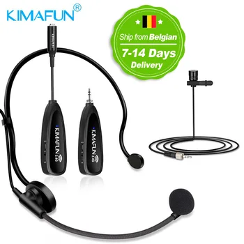 

KIMAFUN Mini Portable Headset 2.4G Earphone Bluetooth Wireless Microphone Power Amplifier For Tourist Guide Meeting Teaching