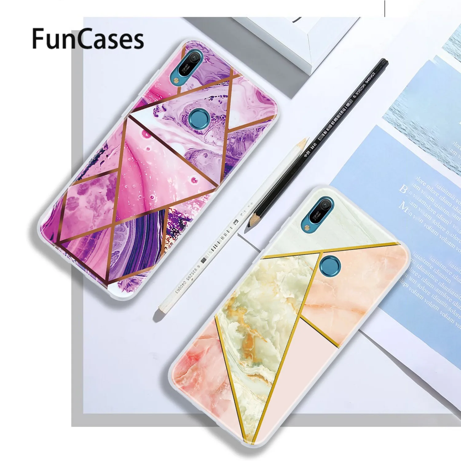 Pelindung Ponsel Case untuk Coque Huawei Y6 2019 Lembut Silicone Cover SFor Huawei Armor Kehormatan 8A Bermain Y7 Perdana 2019 Y5 2018