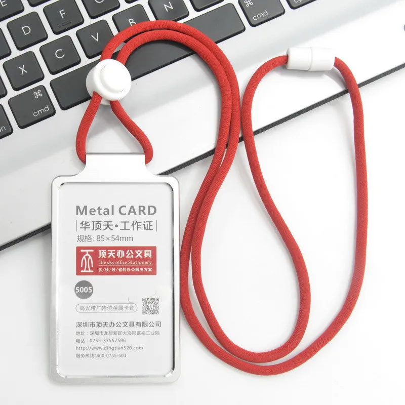 ID Card Holder Business Card Holder Desk Accessories Photocard Aluminum Alloy Office Supplies Stationery Cards card holder credit card holder photo card holder desk card holder