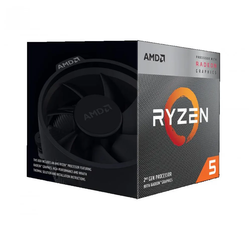 Процессор AMD RYZEN X4 R5-3400G SAM4 BX 65W 3700 YD3400C5FHBOX
