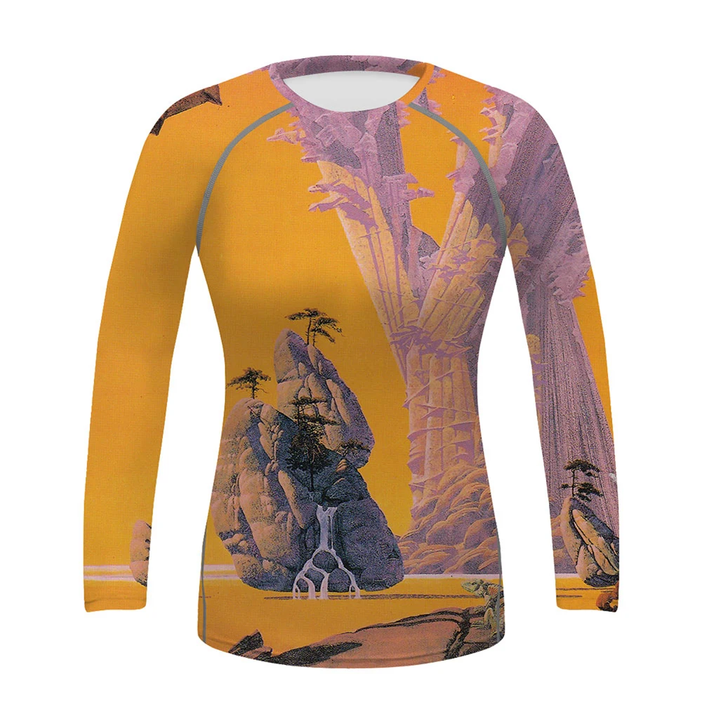 Women's Novelty Graphic Tees Rash Guards for Surfing Diving Snorkeling Kayaking Boarding Sailing