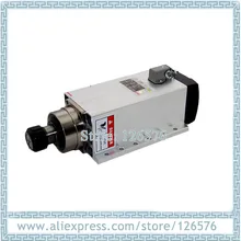 Фланец квадратной формы 6 кВт 18000 об/мин с воздушным охлаждением мотор шпинделя ER32 дерево ЧПУ фрезерный мотор шпинделя с 4 шт керамических подшипников