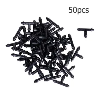

50PCS 3/5mm T Shape Three Hole Micro Drip Irrigation Pipe Barbed Connector Garden Hose Sprinkler Watering System Connection Part