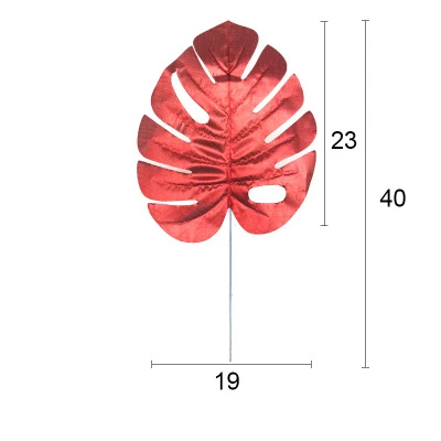 20 шт. поддельные моделирование Искусственные тропические Пальмовые Листья зеленые листья монстеры для рождества дома сада Свадебные украшения - Цвет: O