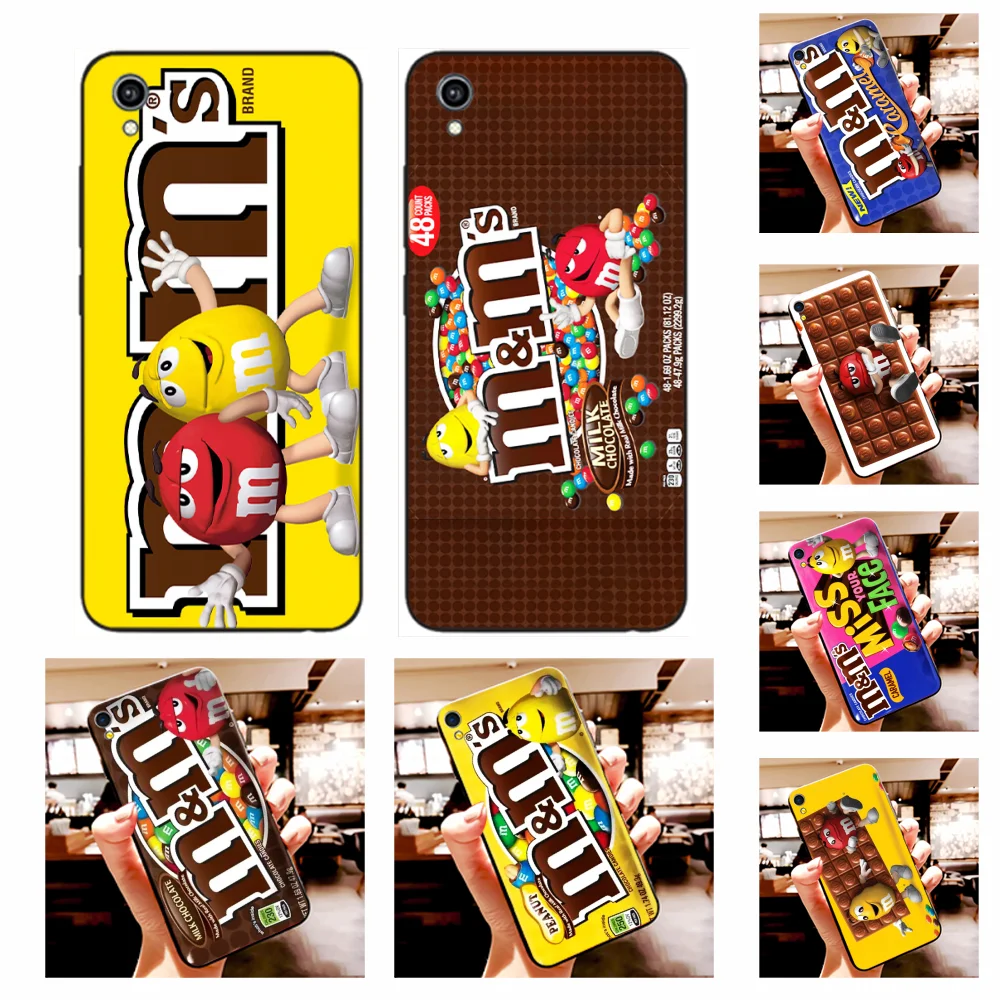 

NBDRUICAI M&Ms Chocolate print Pattern Coque Shell Phone Case For Vivo Y91c Y17 Y51 Y67 Y55 Y93 Y81S Y19 Y7S Case
