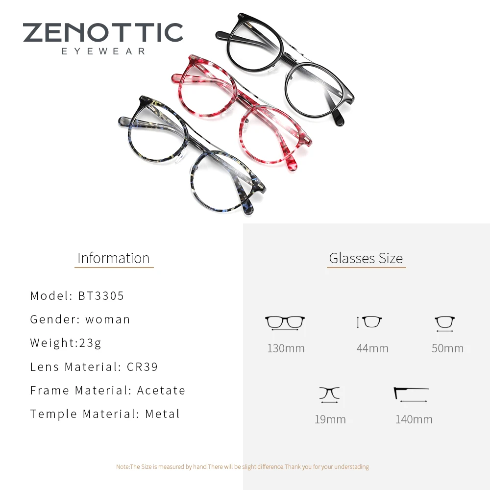 Retro Round Glasses Frame Women Ultralight Vintage Prescription Presbyopia Eyeglasses Optical Myopia Spectacles Eyewear Frame