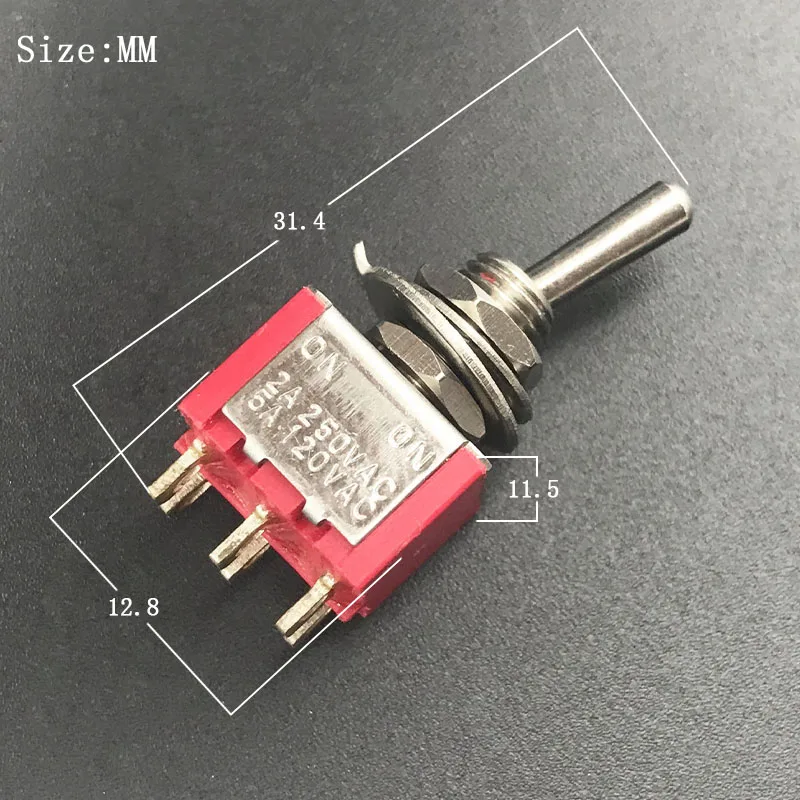 Мини 2 сторонний переключатель для электрической гитары с басами переменный ток