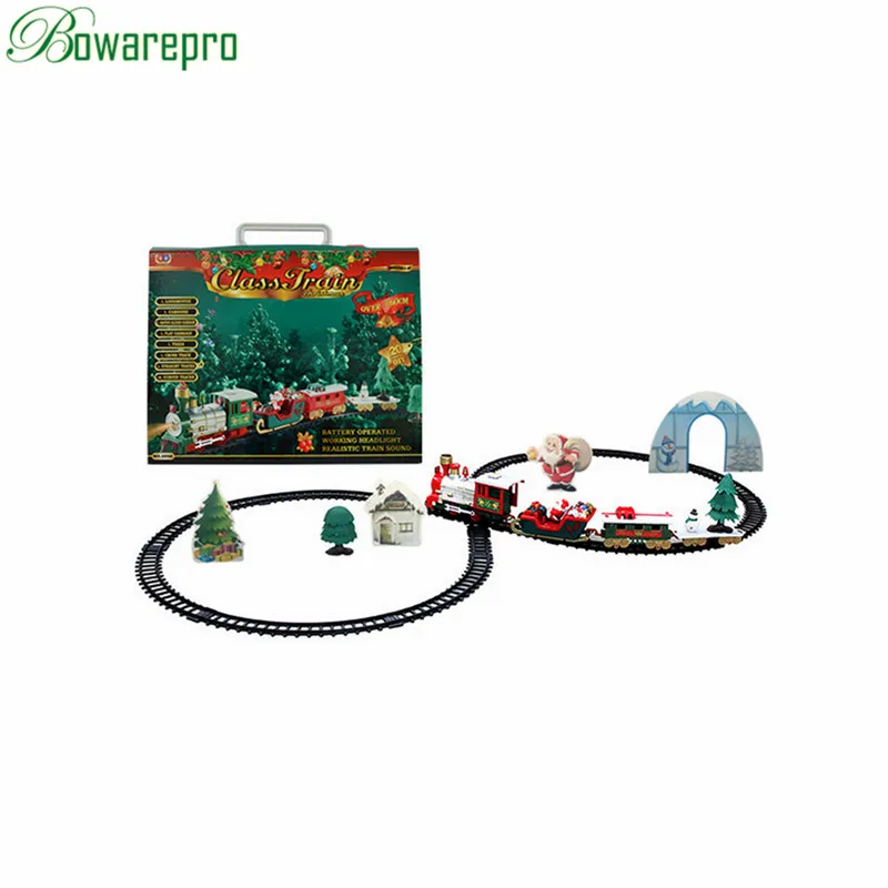 

Simulation Electric music track train Set Assembly Toy Trains Educational Model DIY Car Toy Xmas Fit Christmas Gifts for Kids