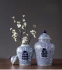 Elegant Designs Chinese Ceramic Vase Flower And Bird Ginger Jar Wedding Centerpiece Decorative 10 Inch Blue 1