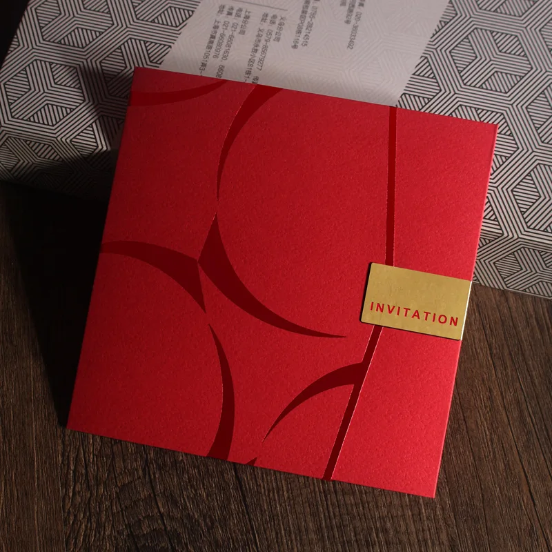 

Business Bronze Cards Invitations New Style Birthday Cards Invitations Customizable High-End Card Creative Cards Invitations