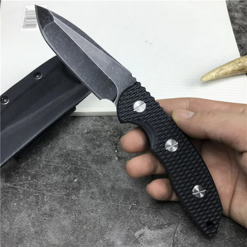 HS инструменты для выживания на открытом воздухе 9Cr13 сталь G10 Ручка Тактический Походный нож с прямым лезвием EDC инструмент нож с фиксированным лезвием