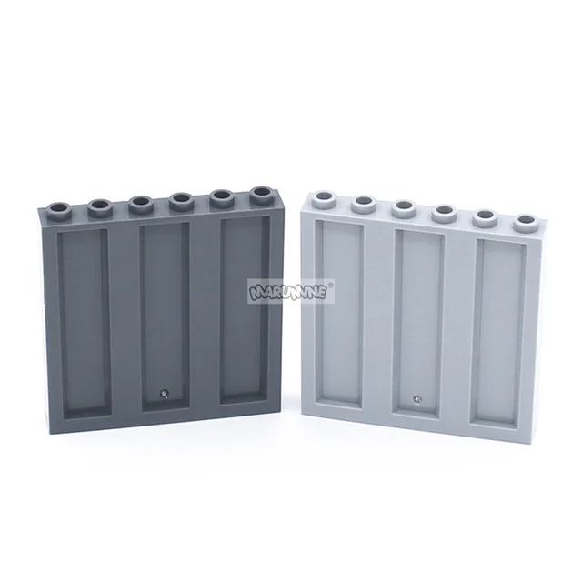 Marumine 23405 Panel 1x6x5 Corrugated Plate 30PCS Model Kit Container Car Building Bricks Children City Construction Blocks Toys 2