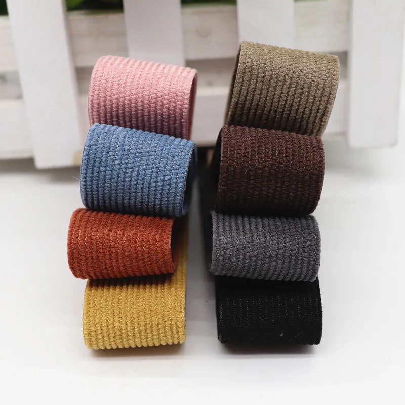 Corduroy Ribbons 5 Yards for ribbon decoration,ribbon supplies,sewing ribbon 25MM/38MM For Hair Bows DIY Handmade Materials Y19102302