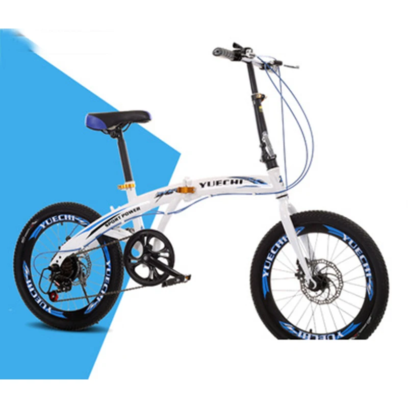 Bicycles 20 Inch Folding Student Bike Speed Change Disc Brake Bike