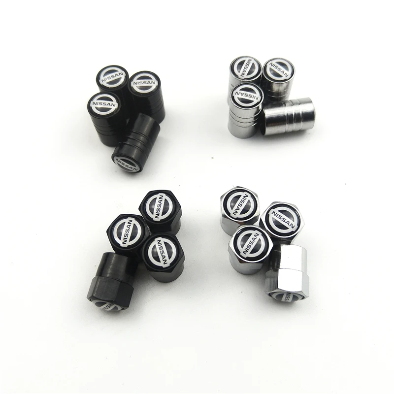 

Car Styling Auto Emblem AIR VALVE CAP Case For Nissan Nismo X-trail Almera Qashqai Tiida Teana Skyline Juke Accessories