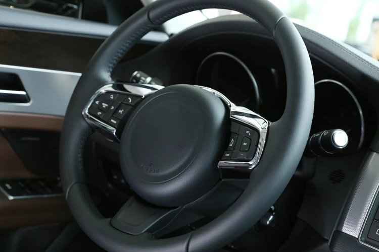Для Jaguar XE XF F-Pace F Pace E-PACE Автомобильный руль отделка рамы аксессуары