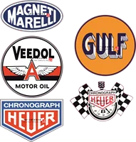 Sticker Oil Rally Racing Suitable for Gulf Racing Vintage Retro Tuning Sticker Car V8 24h Le Mans Racing Car Motorsport