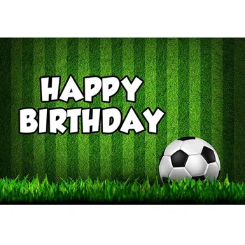 

Football field green color happy birthday Photography Background Newborn Background Photography Party Photocall photo studio