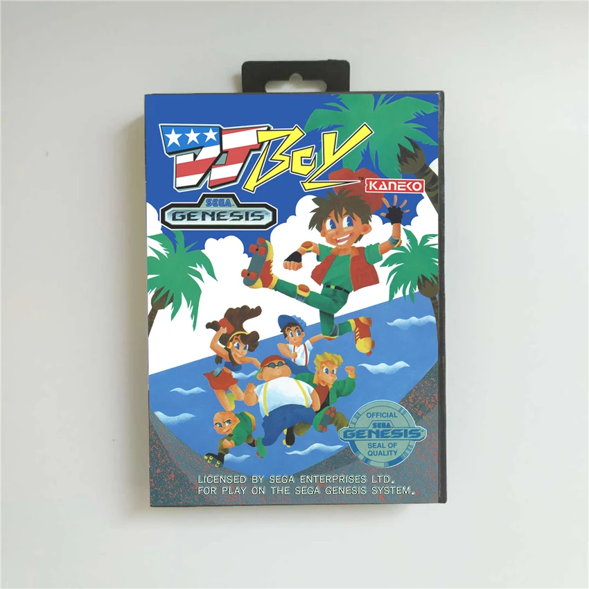 DJ Boy-Крышка США с розничной коробкой 16 бит MD игровая карта для Sega megadrive Genesis игровая консоль