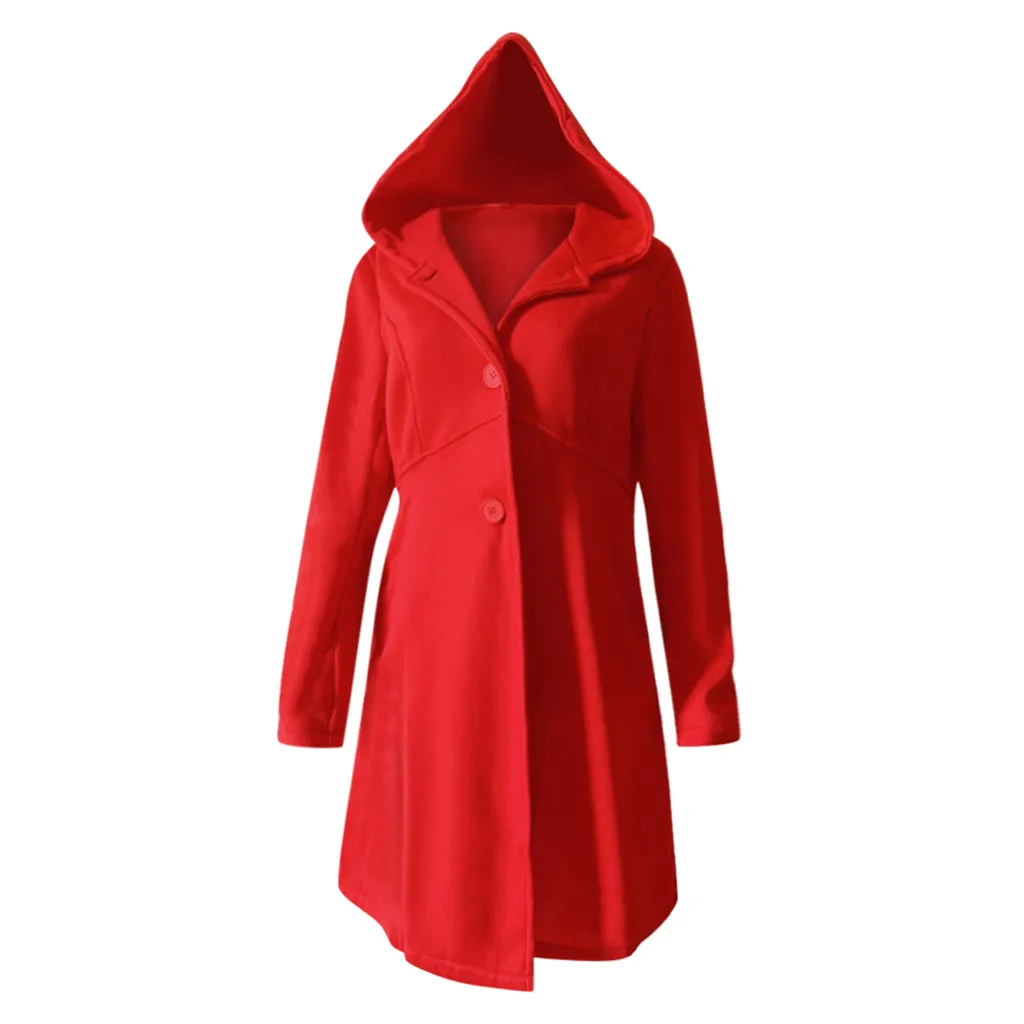 Зимнее женское пальто manteau femme, накидка с капюшоном, элегантное женское Шерстяное Пальто с карманами на талии, abrigo mujer casaco feminino