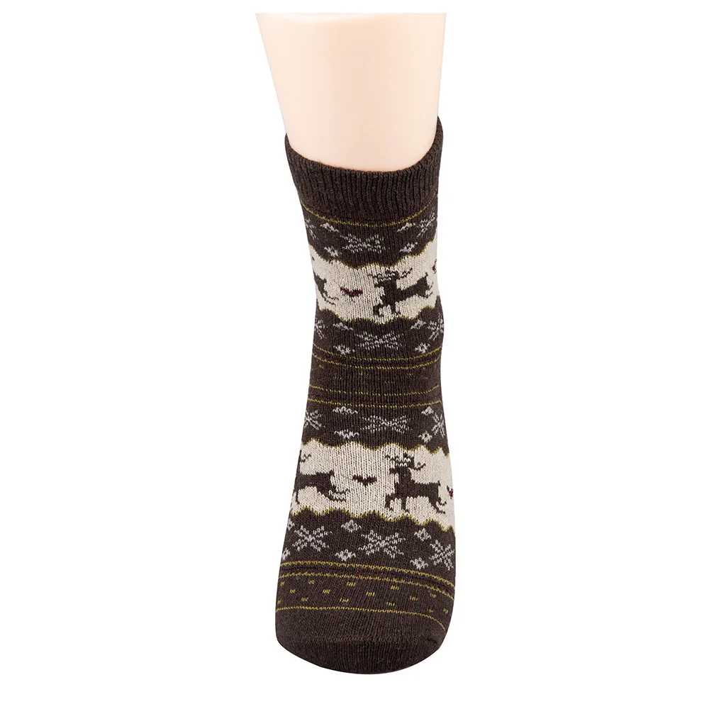 Хлопковые носки, мужские и женские, милые, с рождественским оленем, дизайнерские, повседневные, вязанные, шерстяные носки, теплые, зимние, удобные носки, Harajuku, носки#5