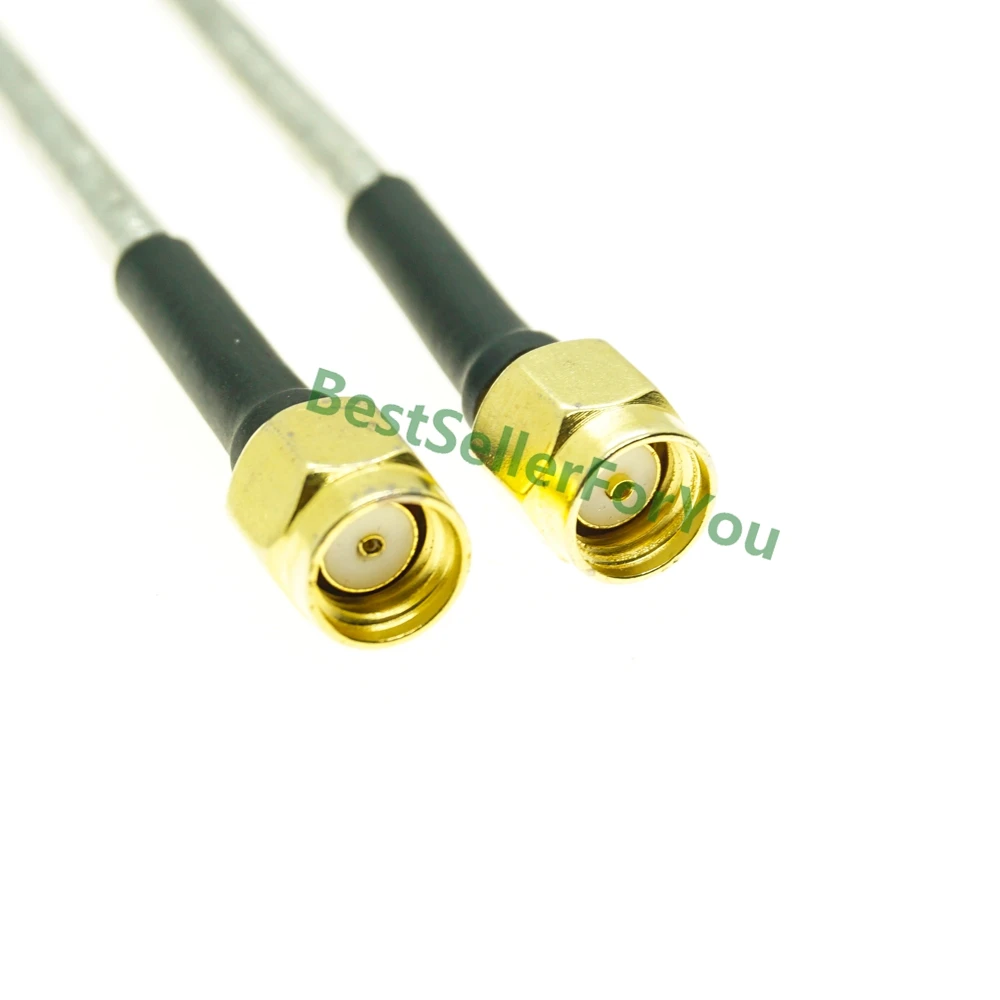 Новый RPSMA штекер к RP SMA прямой RF Coax Pigtail Полужесткий кабель RG402 джемпер|Соединители| |
