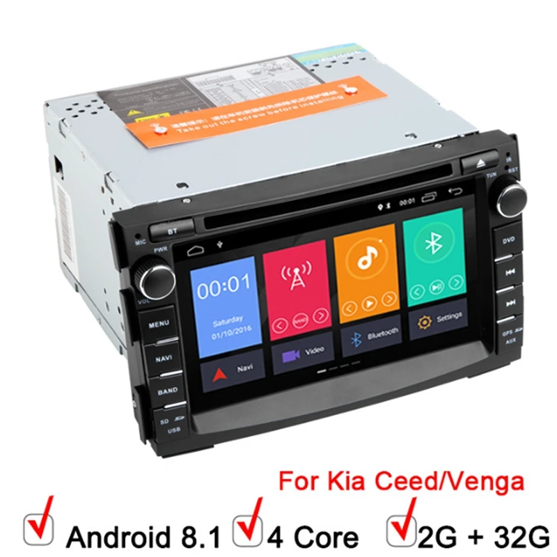 ABKT-2 Din автомагнитола автомобильный dvd-плеер мультимедиа для Kia Ceed 2010-2012 Venga gps ГЛОНАСС Навигация Аудио Стерео головное устройство видео